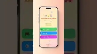 SwiftUI Animal Memory Game for Kids 🐶🧠