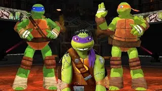 All Turtles brothers dancing together -MMD