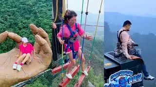 Bungee Jumping With Rope In Beautiful Place:Asmr Bungee Jumping