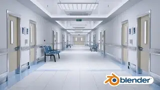 Hospital Corridor - Blender