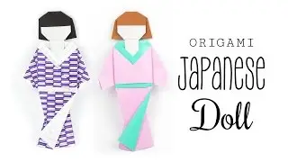 Origami Japanese Doll Tutorial - DIY - Paper Kawaii