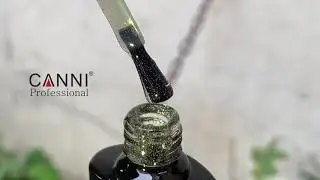 НОВИНКА! Финишное покрытие с золотым блеском CANNI Shimmer topcoat GOLD без липкого слоя.