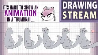 Making the next cute animation!  (+ unexpected emote for the discord server!) - Drawing Stream