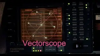Experiments with a vectorscope for video.