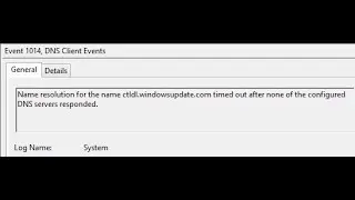 CARA MENGATASI Error Event ID 1014 Name resolution after none of the configured DNS servers respond