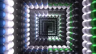 Neon Glow Sphere Tunnel Looping Background Visuals | 2K