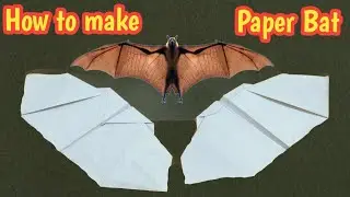 Paper Bat | Flying paper bat plane kaise banye | कागज से उड़ने  वाला चमगादड़ कैसे बनाते है? #paperbat
