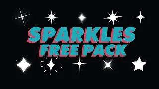 Free animation pack of 15 star sparkles - 4K green screen