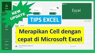 Cara merapikan cell dengan cepat pada Microsoft Excel #Shorts