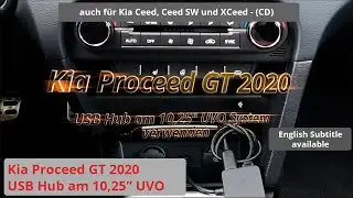 Kia Proceed GT 2020 - Use USB hub on 10.25 ”UVO