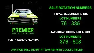 Classic Car Auction! | Punta Gorda, FL | 12.02.23 | Premier Auction Group