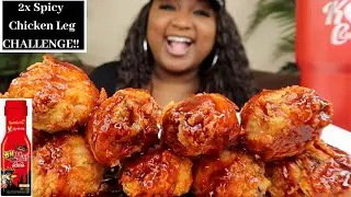 10 2X SPICY CHICKEN LEGS IN 15 MINS CHALLENGE| EPIC EMPIRE CHALLENGE