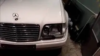 регулировка фар на мерседесе W124 и схожих моделях.