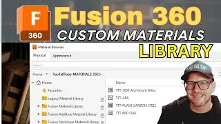 How to create CUSTOM MATERIALS in Autodesk Fusion 360 - with custom density
