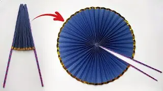 HOW TO MAKE PAPER FAN / Paper fan making / How to Make Magic Hand Fan / Magic Paper Fan