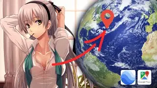 Found Anime Girls on Google Earth!