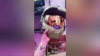 Unboxing Casco Master Chief con luces de Amazon