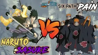 NARUTO SASUKE vs SIX PATH PAIN !!! jump force gameplay