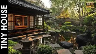 The Peaceful Look of a Tiny Japanese House with Asian Garden Style