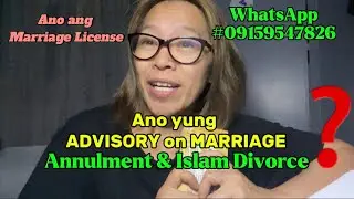 What is Advisory on marriage in both Annulment and Islam Divorce. #islamicdivorce #annulment