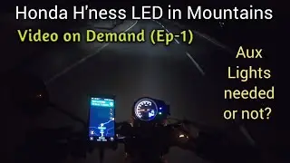 Honda Highness Headlight Performance in Mountains | Honda H'ness CB350 Video on Demand-1