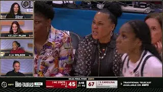A'ja Wilson Calls Dawn Staley BIPOLAR | Sue Bird Taurasi Final Four Show, South Carolina vs NC State