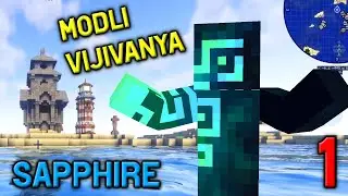 Minecraft Let's Play - Sapphire Survival 1 Qism O'zbekcha minecraft 