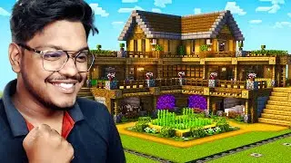 BUILDING MY SURVIVAL HOUSE (LUXORIOUS) | MINECRAFT LIVE