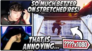 Clix Switches BACK To STRETCHED RES & Is SHOCKED After Seeing How Much BETTER He Is! Bugha MAD!