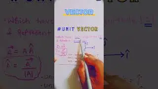 UNIT VECTOR 100%CLEAR CONCEPT IMPORTANT FOR NEET 