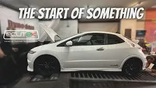 Championship White Honda Civic FN2 Typer Tuned after Health Check Minimal Mods