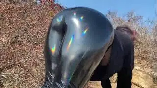 Cum on my Latex Pants beach Edition  KAL
