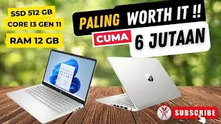 Paket Komplit Paling WORTH IT !! LAPTOP Harga 6 jutaan | RAM 12GB SSD 512 | Core i3 GEN 11 | HOBI IT