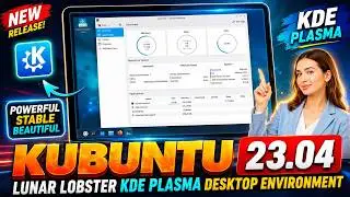 Kubuntu 23.04 Lunar Lobster KDE Plasma desktop | Installation & First Look | Beautiful Linux Distro
