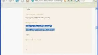 Post code Search engine in php part2