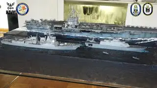 USS Fort Worth LCS-3 / USS  Momsen DDG - 92 / USS Enterprise CVN 65 / 1:350
