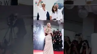 Brad Pitt and girlfriend Ines de Ramon  were shining at Venice Film Festival .