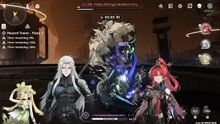 HaZard ZoNe | CALCHARO S1 & YINLIN S0 vs. LvL 100 BERINGAL 3 STARS |  Floor 2 Tower Of Adversity