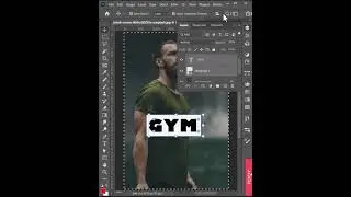 KNOCKOUT TEXT IN PHOTOSHOP #shorts #photoshop