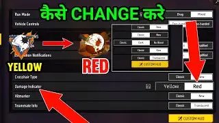 Free Fire Max New Setting After Update | How To Change Yellow To Red Number Damage Indicator