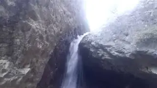 Горная речка среди леса в Исмаиллы. Mountain river among forest in Ismayilli.