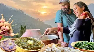 Village Cooking: DESI KHANA, Traditional Family Secret Recipe from Home Garden 🌸🌿