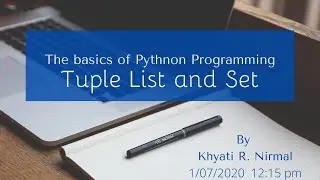 Python: Tuple List and Set