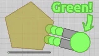 I AM A GREEN TANK! EVERYTHING IS GREEN! COLOR MOD UPDATE! (Diep.io Maze Gameplay)