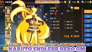 Naruto Endless Hero Server GM - Full Gm Tools, All Ninja SS , All Item , Game Free ALL