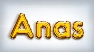 Foil Balloon Text Effect Photoshop| in Urdu / Hindi | by: 