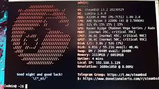 SteamBSD new update 20230929 (ryzen 2200g)