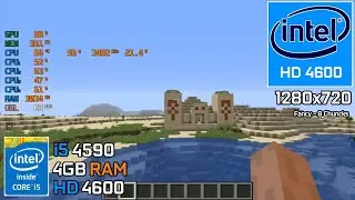 Minecraft | Intel Core i5 4590 + HD 4600 No Graphics Card