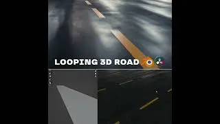 Зацикленная дорога в Blender 3D + Davinci Resolve | Looping 3D Road | by @pwnisher