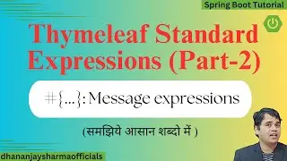 #22 Messages Expression in Thymeleaf template | thymeleaf tutorial | Spring Boot Tutorial